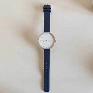 Skagen Dark Blue Watch with White Face